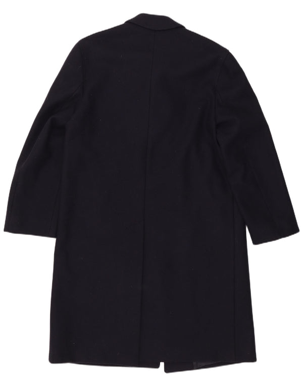 Alexander Miltenberg Mens Overcoat IT 48 Medium Navy Blue Wool