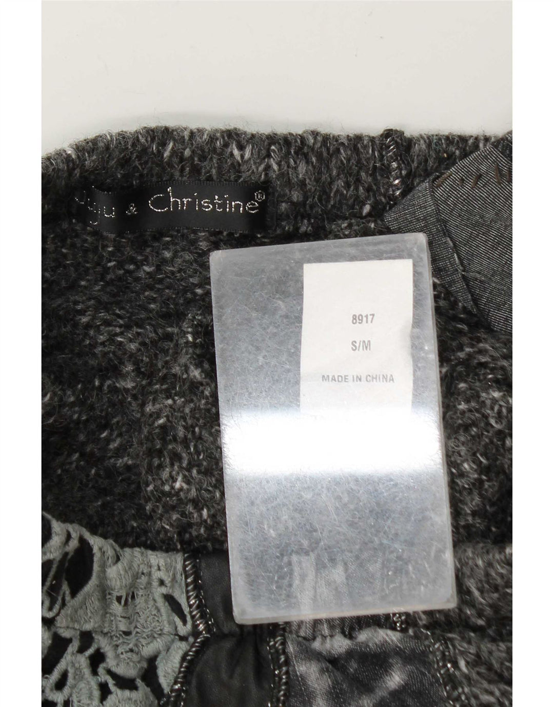 Juju & Christine Womens Knit Asymmetrical Skirt Small W30 Grey Patchwork