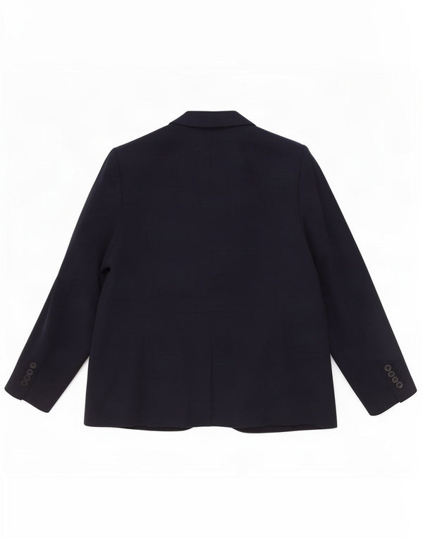Marks & Spencer Womens 1 Button Blazer Jacket UK 22 3XL Navy Blue Polyester