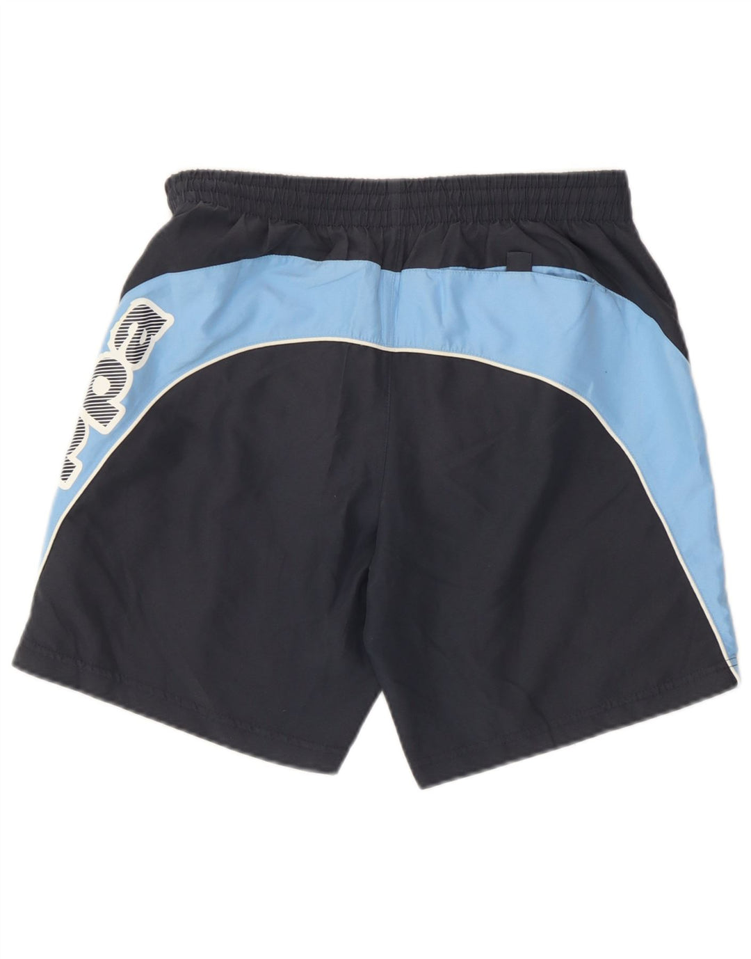 Kappa Mens Graphic Swimming Shorts XS  Navy Blue Colourblock Polyester