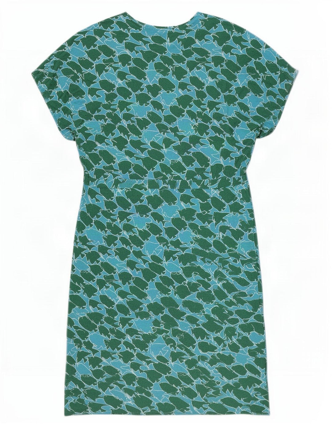 Sundek Womens Abstract Pattern Shift Dress UK 10 Small Blue Viscose