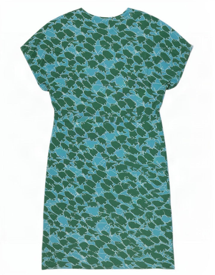 Sundek Womens Abstract Pattern Shift Dress UK 10 Small Blue Viscose