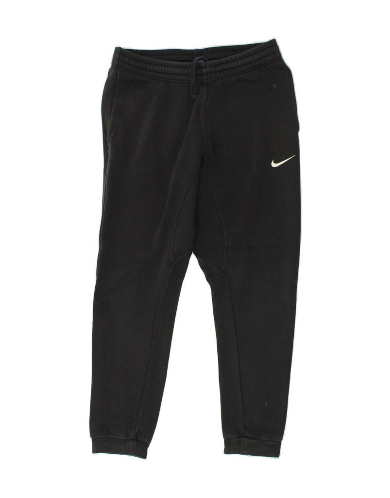 NIKE Mens Tracksuit Trousers Joggers Small Black Cotton | Vintage Nike | Thrift | Second-Hand Nike | Used Clothing | Messina Hembry 