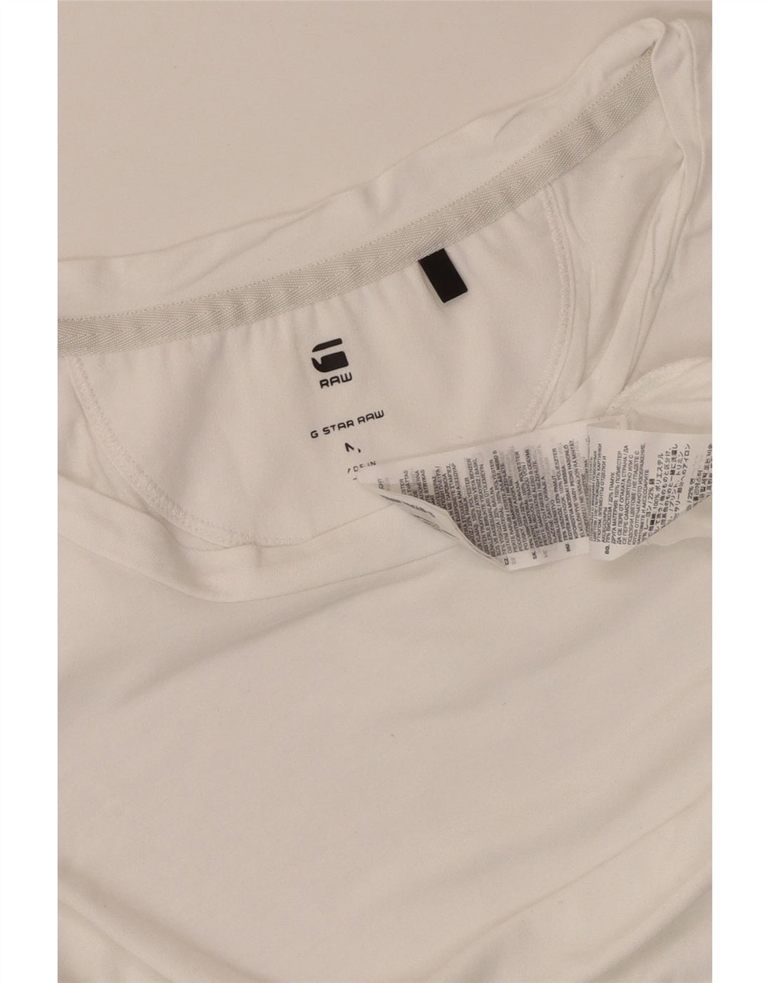 G-STAR Womens T-Shirt Top UK 14 Medium White Viscose