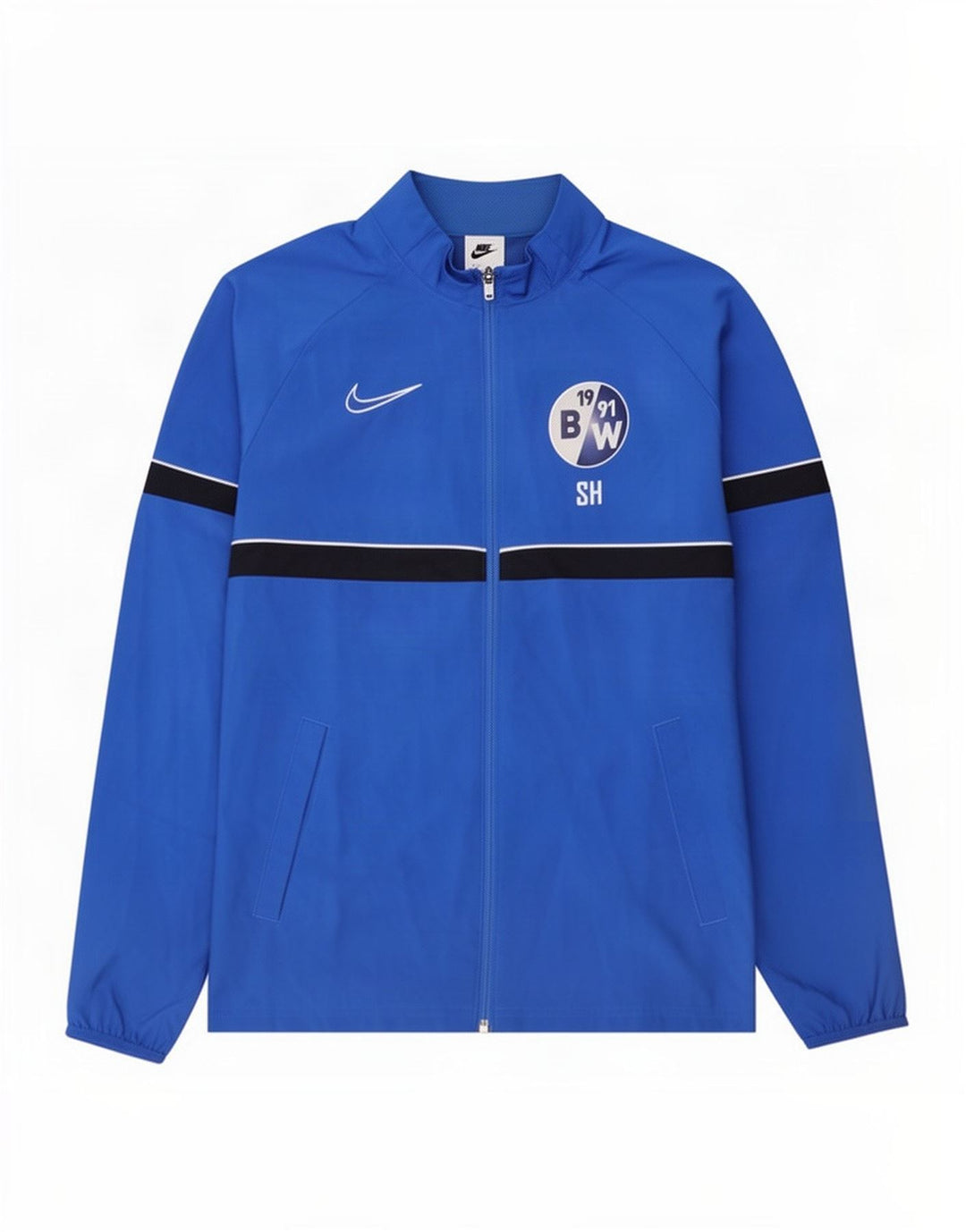 Nike Mens Dri Fit Graphic Tracksuit Top Jacket Medium Blue Colourblock