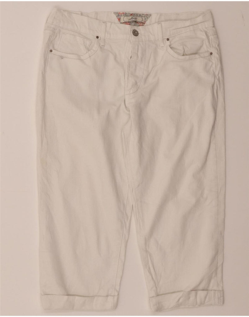 LEVI'S Womens Capri Jeans US 12 Large W32 L20 White Cotton Vintage Levi's and Second-Hand Levi's from Messina Hembry 