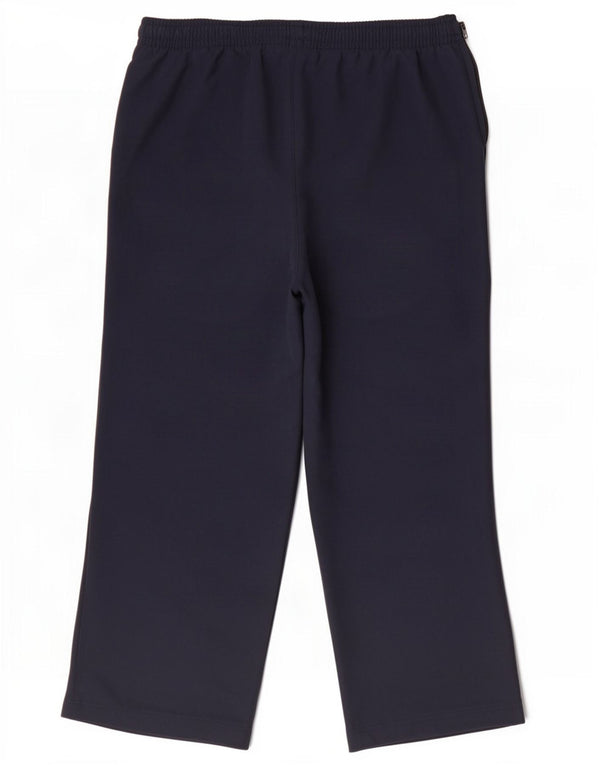 Reebok Womens Capri Tracksuit Trousers UK 10 Small Navy Blue Polyester