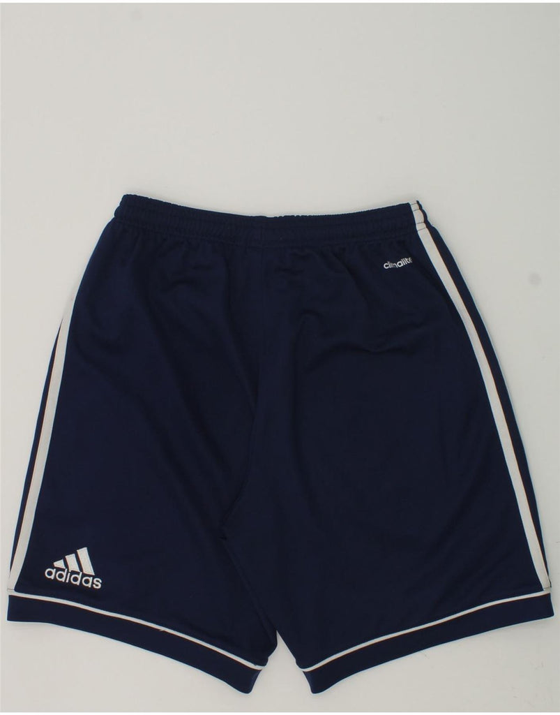 ADIDAS Boys Climalite Sport Shorts 13-14 Years Navy Blue Polyester | Vintage Adidas | Thrift | Second-Hand Adidas | Used Clothing | Messina Hembry 