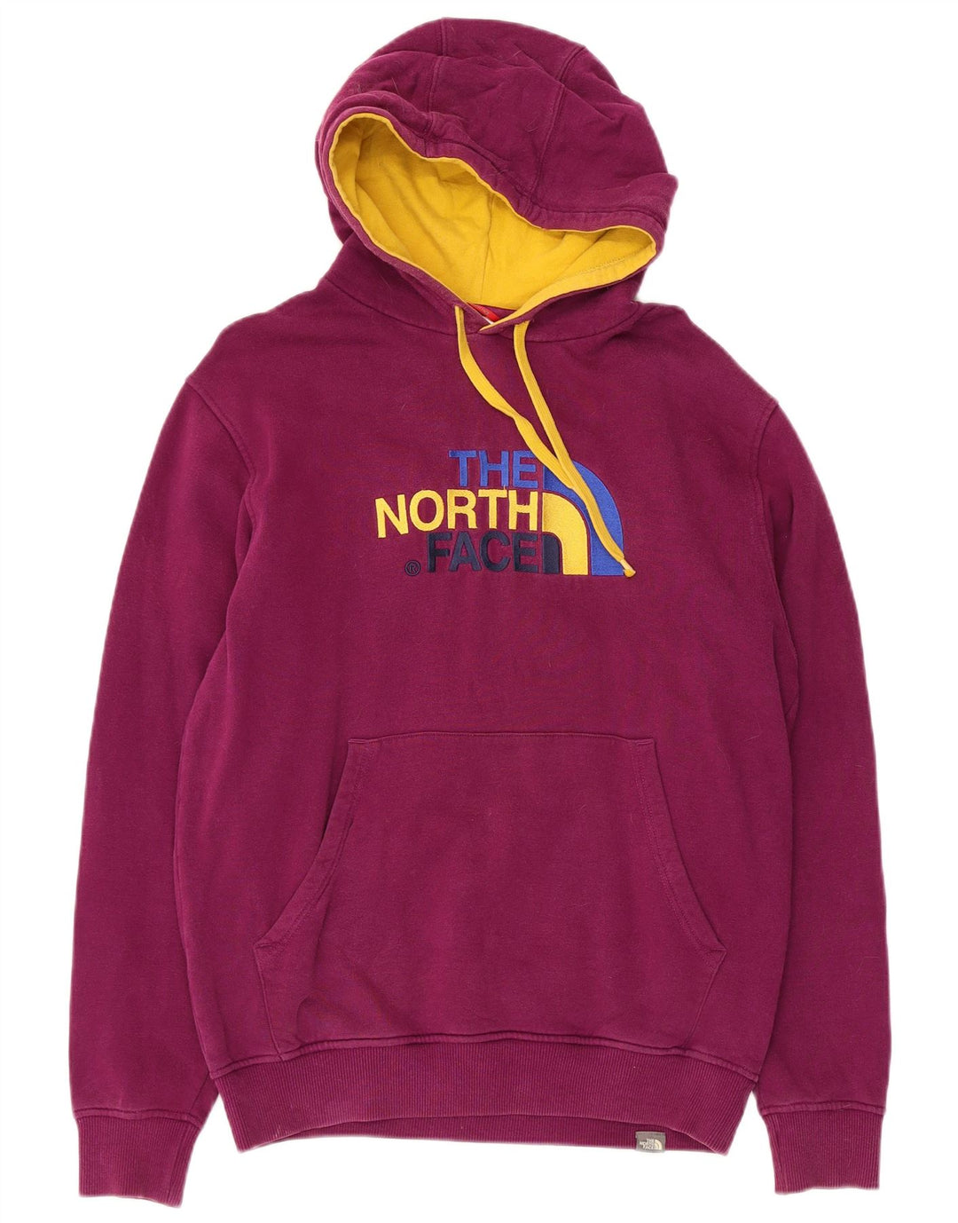 The North Face Mens Graphic Hoodie Jumper Medium Purple Cotton