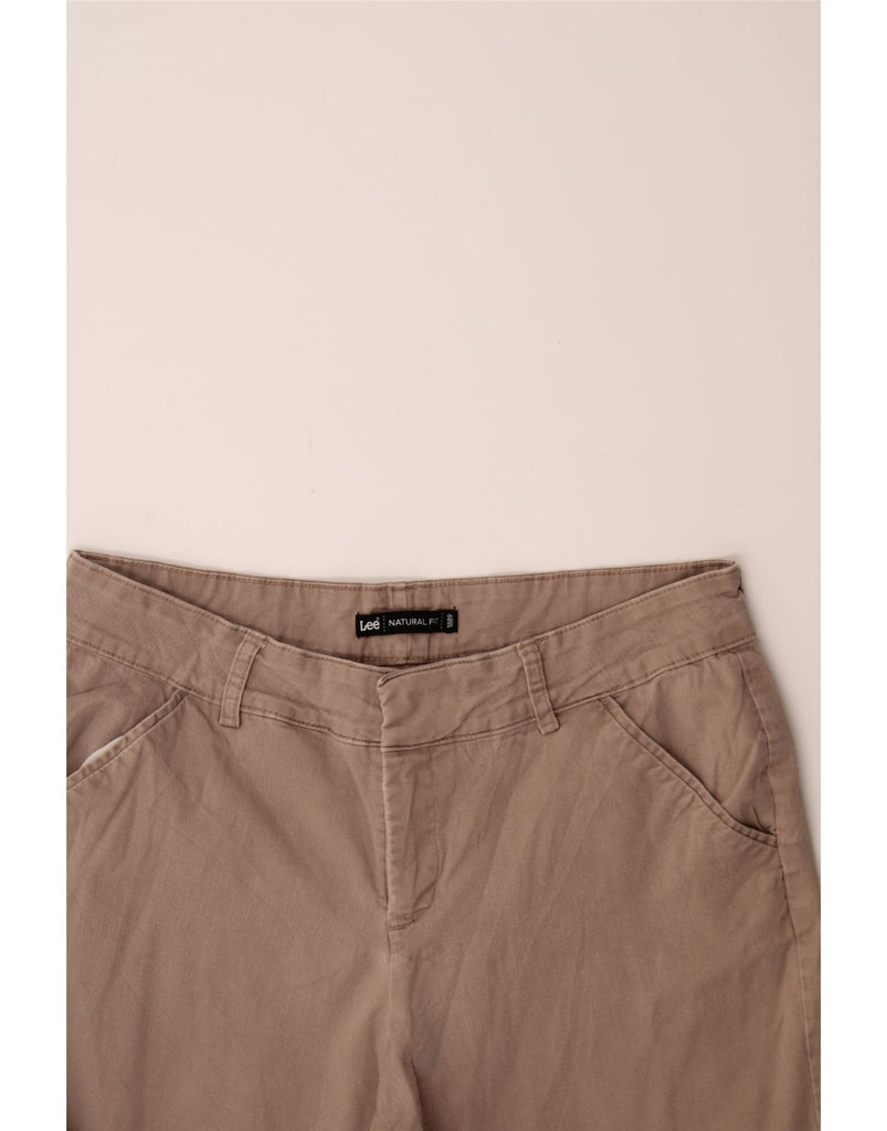 LEE Womens Natural Fit Straight Capri Trousers W32 L20 Beige Vintage Lee and Second-Hand Lee from Messina Hembry 