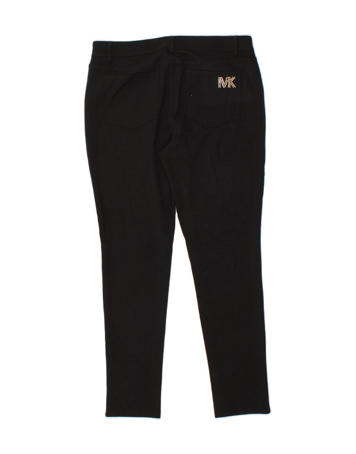 MICHAEL KORS Womens Slim Casual Trousers US 8 Medium W30 L28 Black Vintage Michael Kors and Second-Hand Michael Kors from Messina Hembry 