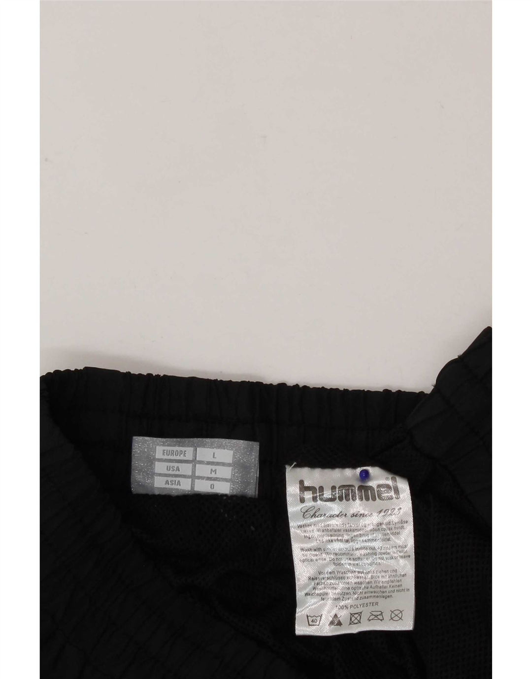 Hummel Mens Graphic Tracksuit Trousers Medium Black Polyester