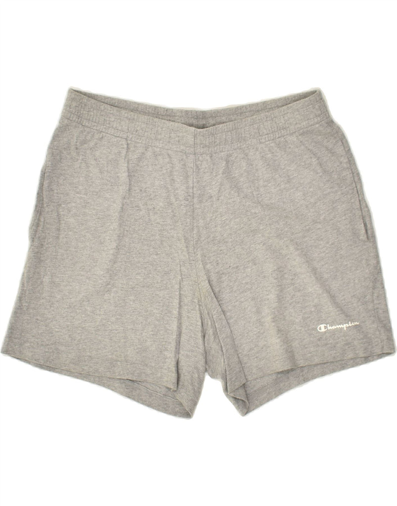 CHAMPION Mens Sport Shorts Large Grey Cotton | Vintage Champion | Thrift | Second-Hand Champion | Used Clothing | Messina Hembry 