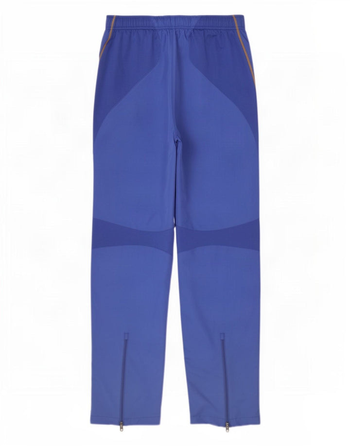 Asics Mens Graphic Tracksuit Trousers Large Blue Colourblock Polyester