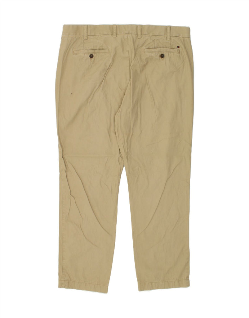 TOMMY HILFIGER Mens Tailored Fit Straight Chino Trousers W38 L32 Beige | Vintage Tommy Hilfiger | Thrift | Second-Hand Tommy Hilfiger | Used Clothing | Messina Hembry 