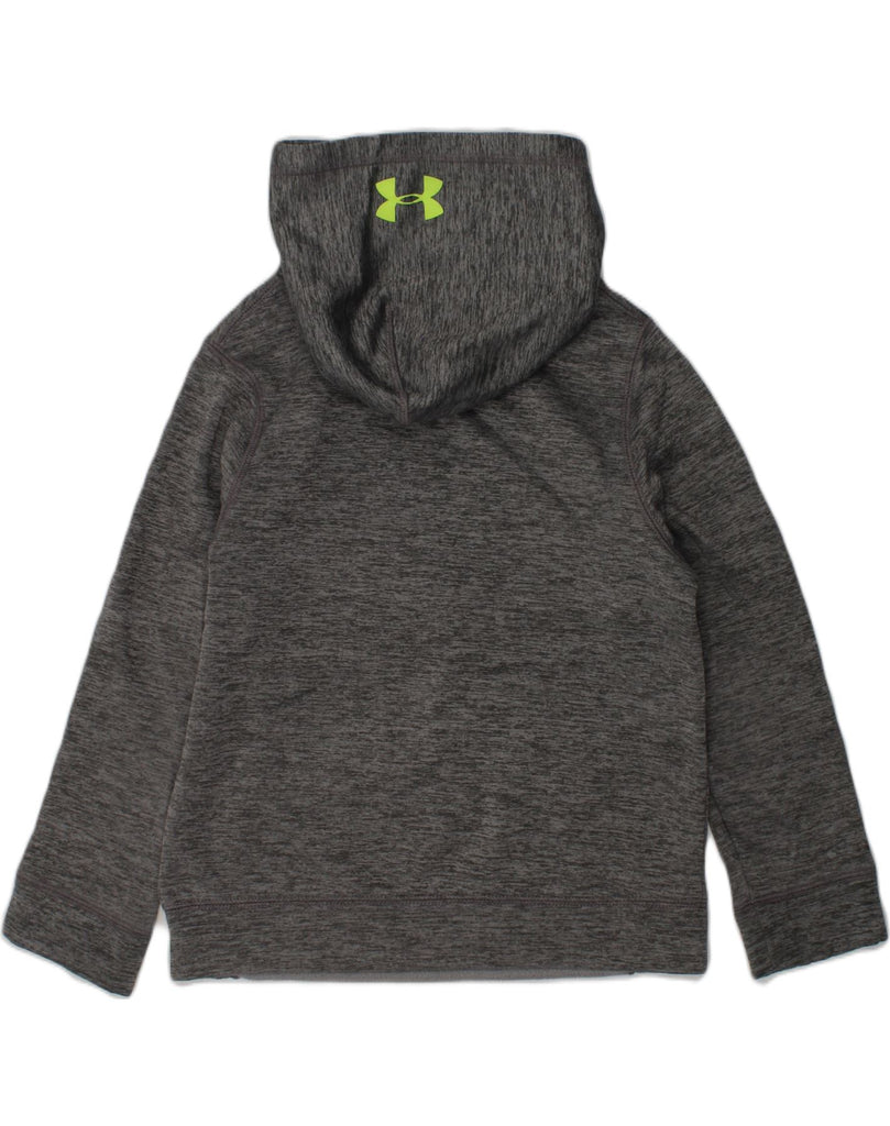 UNDER ARMOUR Boys Graphic Hoodie Jumper 5-6 Years XS Grey Flecked | Vintage Under Armour | Thrift | Second-Hand Under Armour | Used Clothing | Messina Hembry 