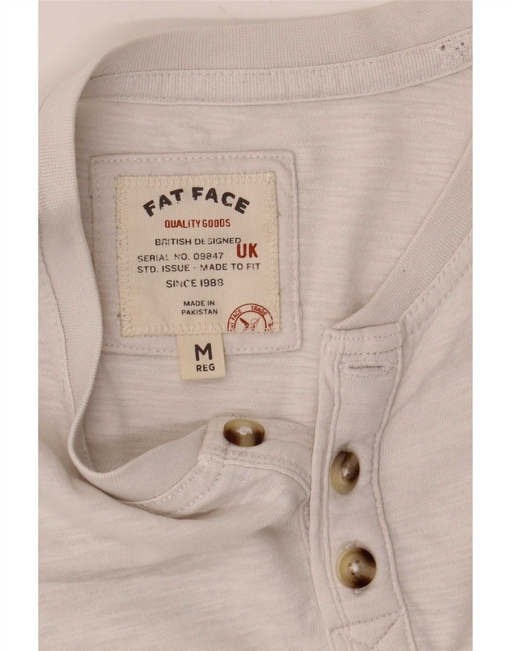 Fat Face Mens T-Shirt Top Medium White Flecked
