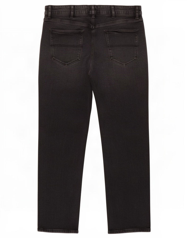 Marks & Spencer Mens Straight Jeans W42 L33 Black Cotton