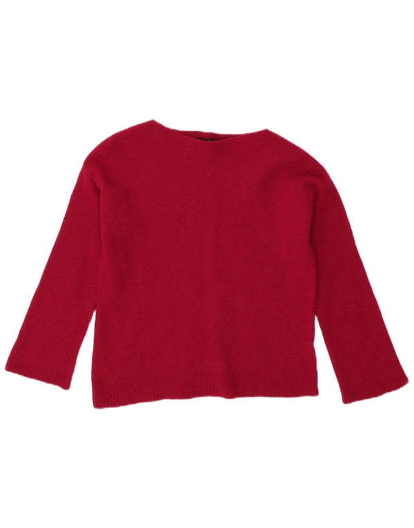 Massimo Dutti Girls Boat Neck Jumper Sweater 13-14 Years Medium Pink