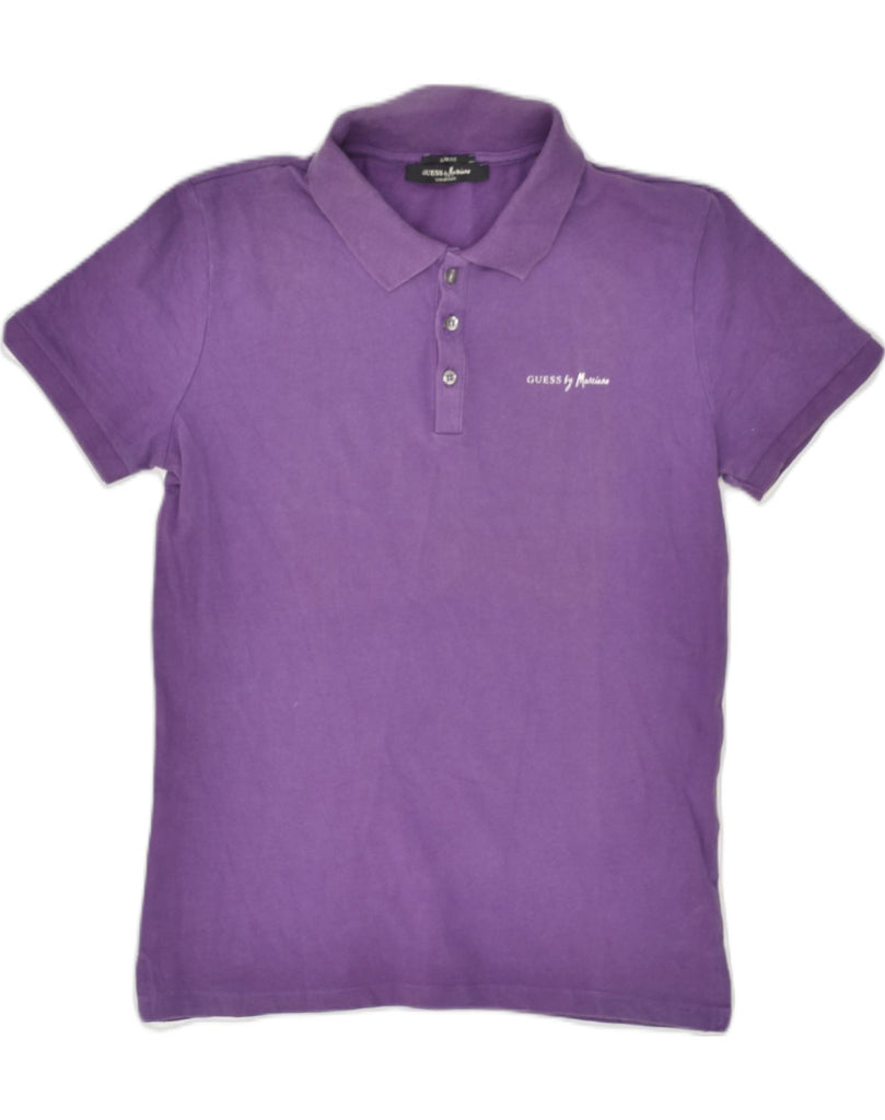 GUESS Mens Slim Fit Polo Shirt Medium Purple Cotton | Vintage Guess | Thrift | Second-Hand Guess | Used Clothing | Messina Hembry 