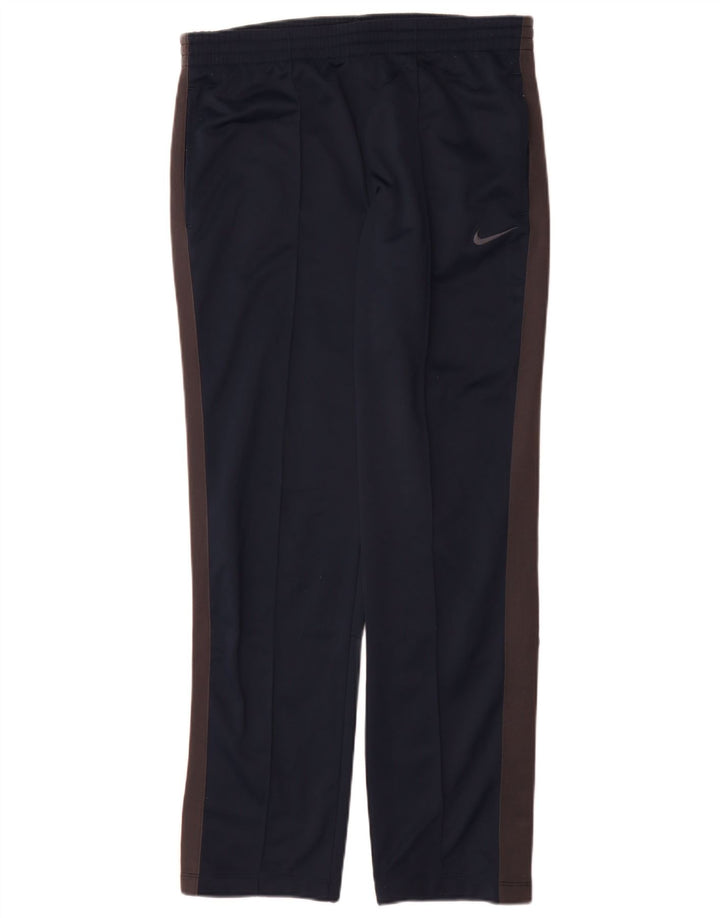 Nike Mens Tracksuit Trousers Medium Navy Blue Polyester Sports
