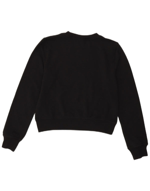 NIKE Womens Sweatshirt Jumper UK 6 XS Black Polyester
