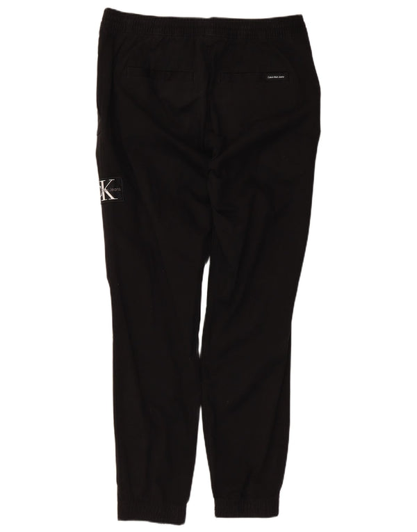 Calvin Klein Mens Joggers Chino Trousers Medium W32 L29  Black Cotton