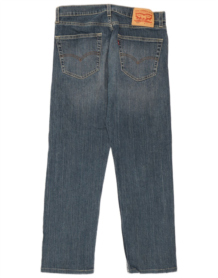 Levi's Mens 505 Straight Jeans W31 L27 Blue Cotton