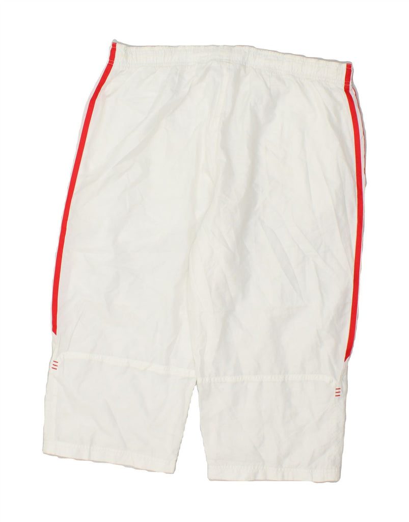 ADIDAS Mens Sport Shorts Medium White Polyester | Vintage Adidas | Thrift | Second-Hand Adidas | Used Clothing | Messina Hembry 