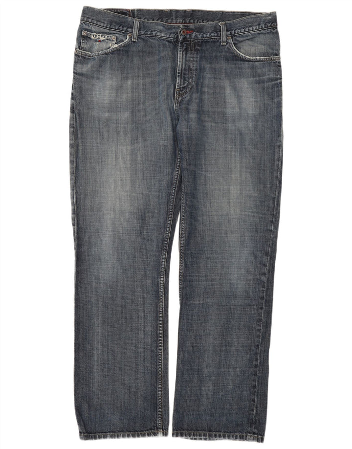 Tommy Hilfiger Mens Straight Jeans W40 L32 Blue Cotton