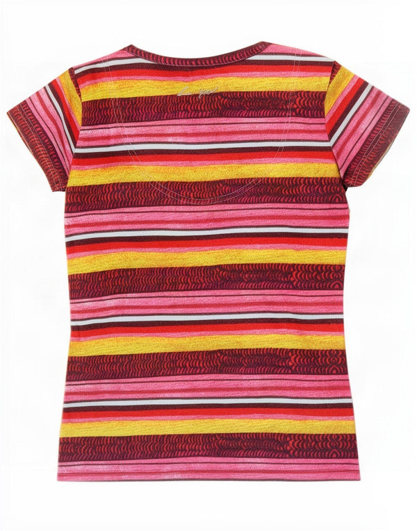 Desigual Womens Graphic T-Shirt Top UK 14 Large Multicoloured Floral