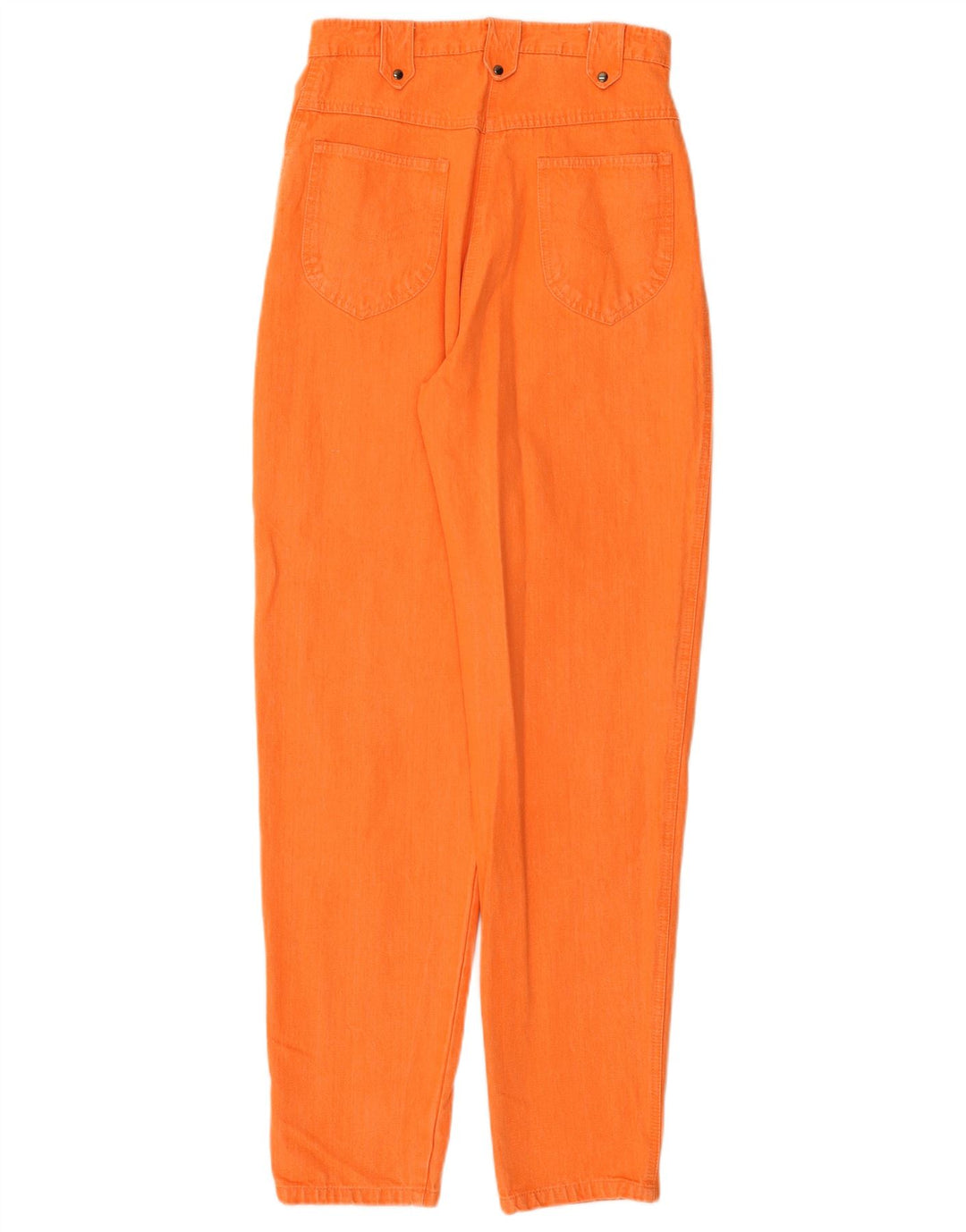 C&A Womens High Waist Tapered Casual Trousers EU 38 Medium W26 L31 Orange