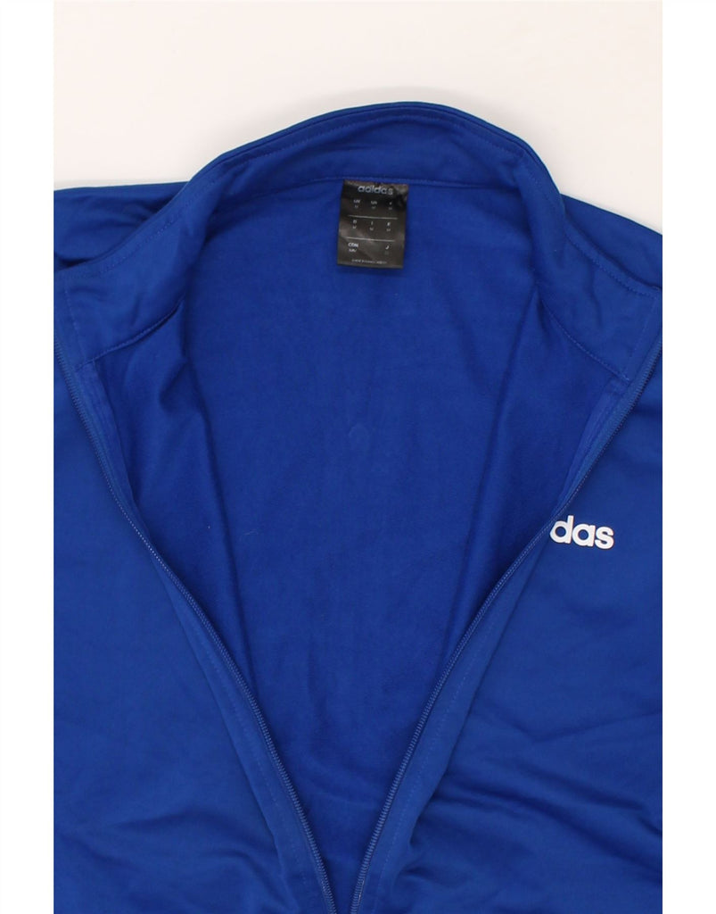 ADIDAS Mens Tracksuit Top Jacket Medium Blue Polyester | Vintage Adidas | Thrift | Second-Hand Adidas | Used Clothing | Messina Hembry 