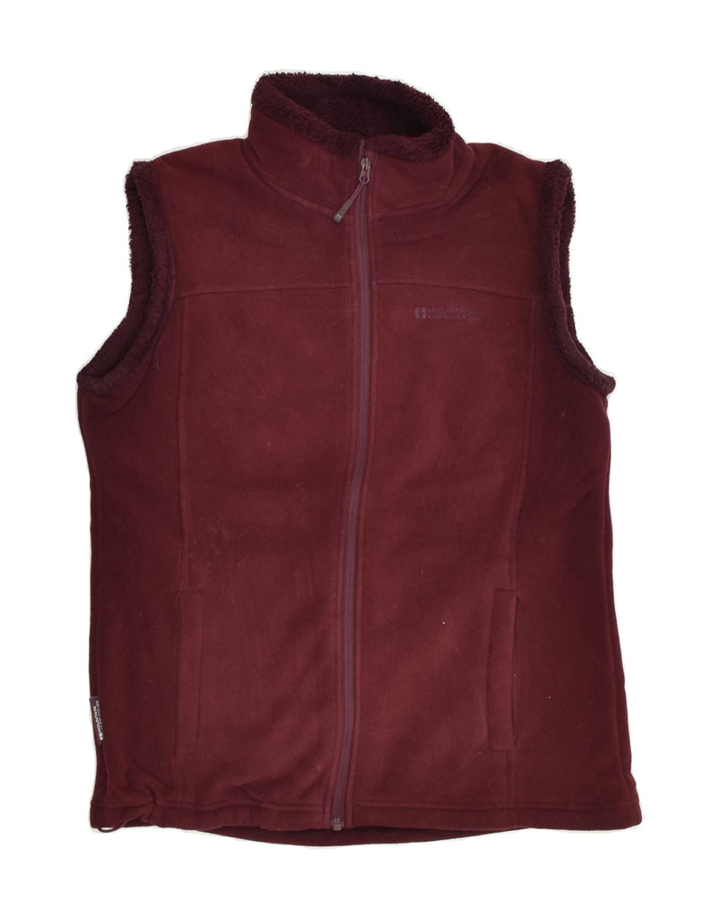 MOUNTAIN WAREHOUSE Womens Fleece Gilet UK 16 Large Maroon | Vintage Mountain Warehouse | Thrift | Second-Hand Mountain Warehouse | Used Clothing | Messina Hembry 