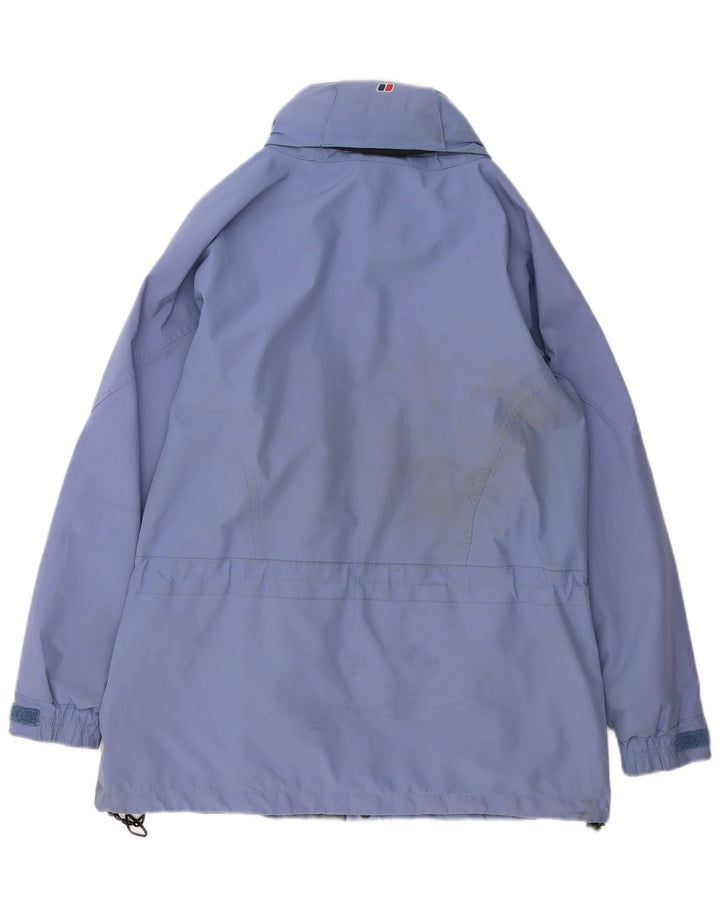 Berghaus Womens Oversized Rain Jacket UK 10 Small Blue Polyester
