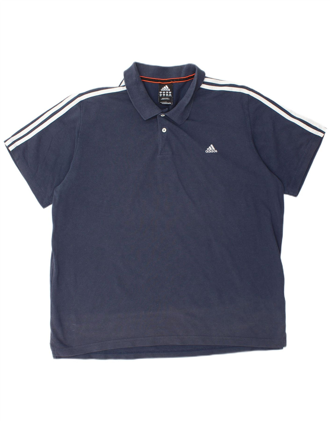 ADIDAS Mens Climalite Polo Shirt 2XL Navy Blue Cotton