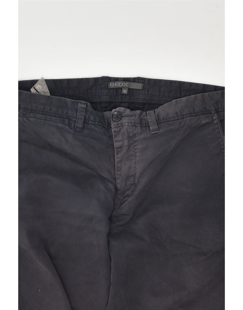 GEOX Mens Slim Chino Trousers IT 50 Large W34 L28  Navy Blue | Vintage Geox | Thrift | Second-Hand Geox | Used Clothing | Messina Hembry 