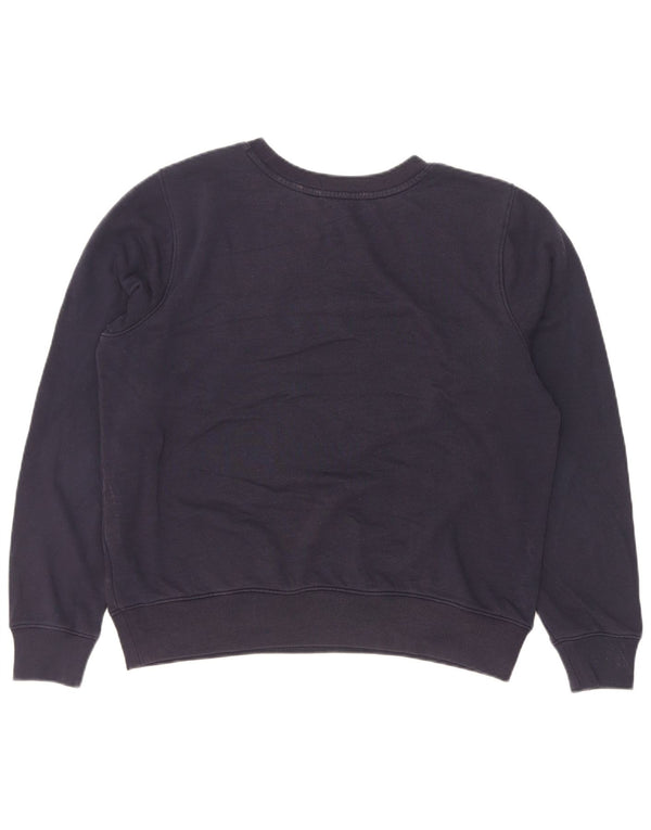 Marks & Spencer Womens Graphic Sweatshirt Jumper UK 14 Large Navy Blue