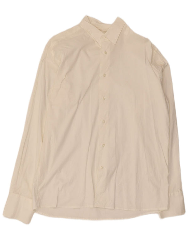 Emporium Viri Mens Shirt 2XL White Cotton