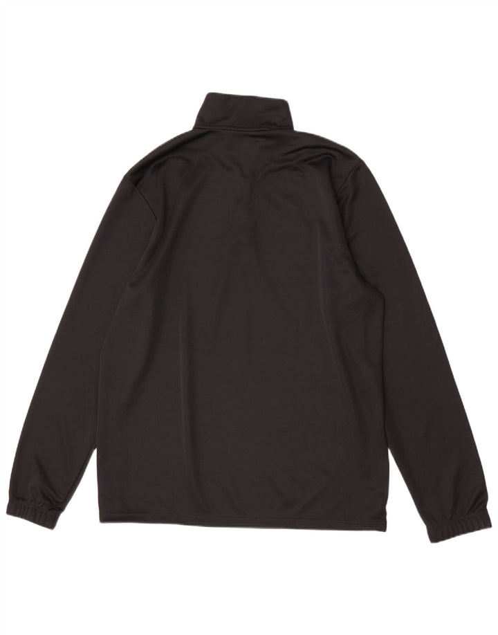 Adidas Mens Aeroready Zip Neck Pullover Tracksuit Top Large Black Polyester