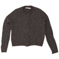 Zara Womens Cardigan Sweater UK 10 Small Grey Wool