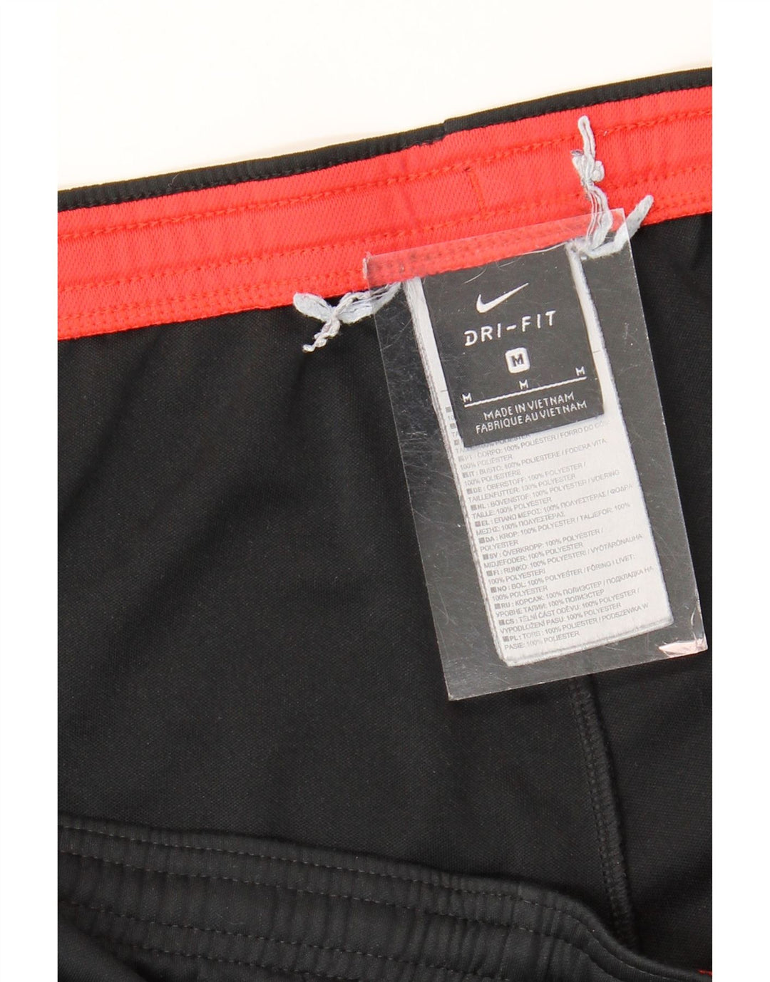 Nike Mens Dri Fit Tracksuit Trousers Medium  Black Colourblock Polyester