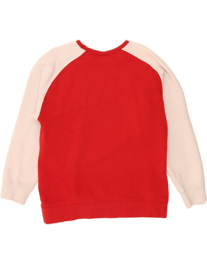NIKE Boys Sweatshirt Jumper 12-13 Years Large  Red Colourblock Vintage Nike and Second-Hand Nike from Messina Hembry 