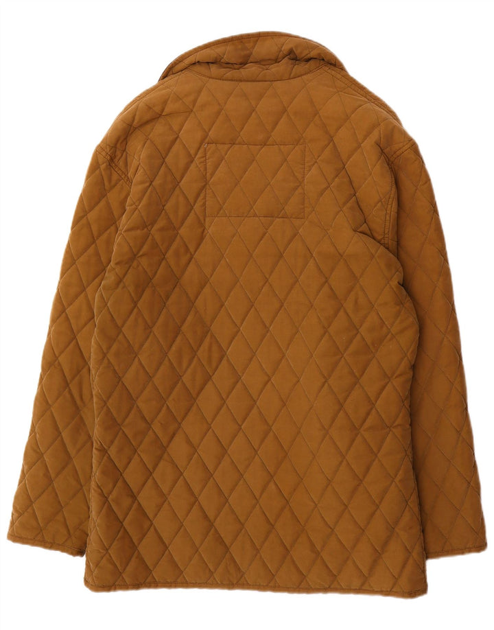 Mash Mens Quilted Jacket IT 52/54 Large Beige Colourblock Cotton