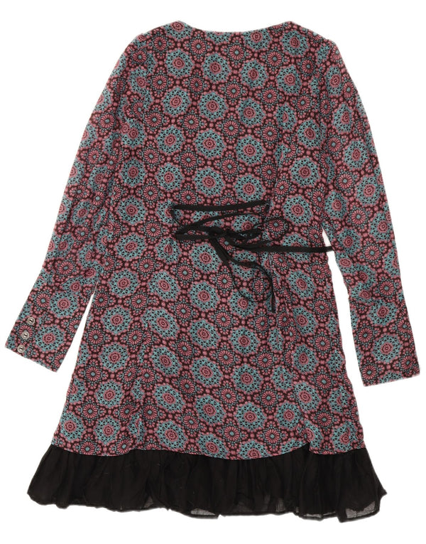 Joe Browns Womens Long Sleeve A-Line Dress UK 12 Medium Red Floral
