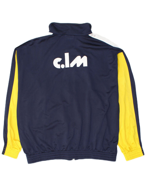 Lotto Mens Tracksuit Top Jacket UK 42/44 XL Blue Colourblock Polyester