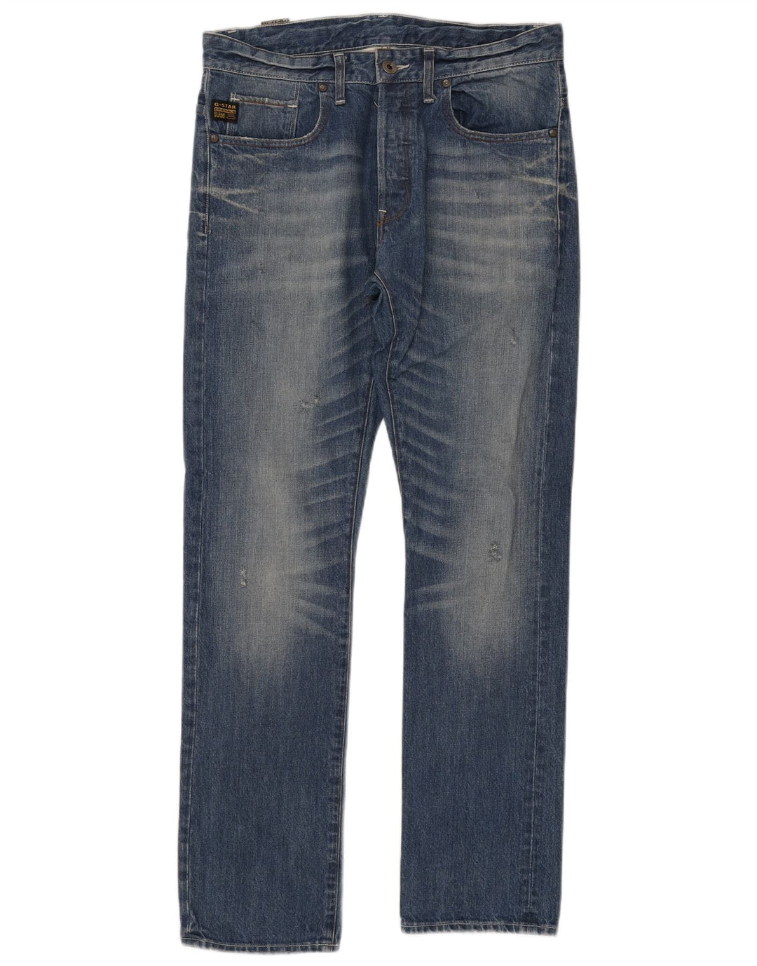 G-STAR Mens Yield Slim Jeans W33 L32 Blue Cotton