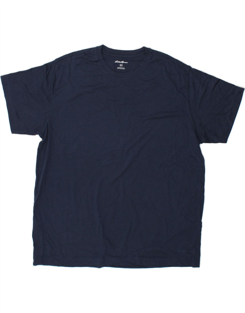 EDDIE BAUER Mens T-Shirt Top XL Navy Blue Cotton Vintage Eddie Bauer and Second-Hand Eddie Bauer from Messina Hembry 