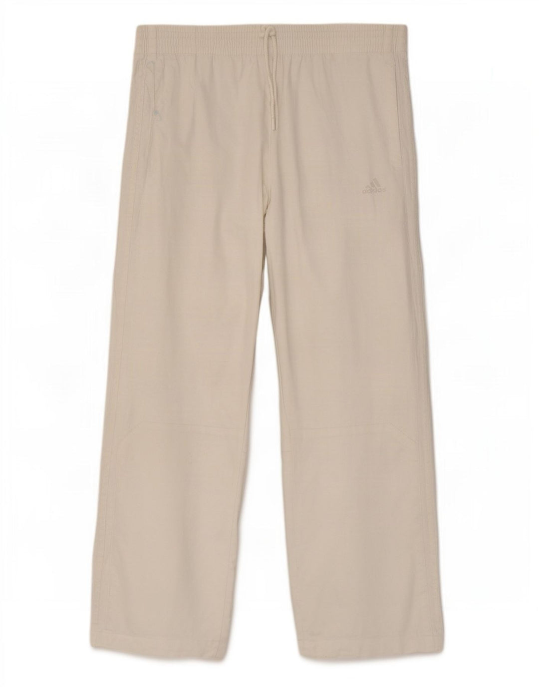 Adidas Mens Straight Casual Trousers Medium W32 L29 White Linen