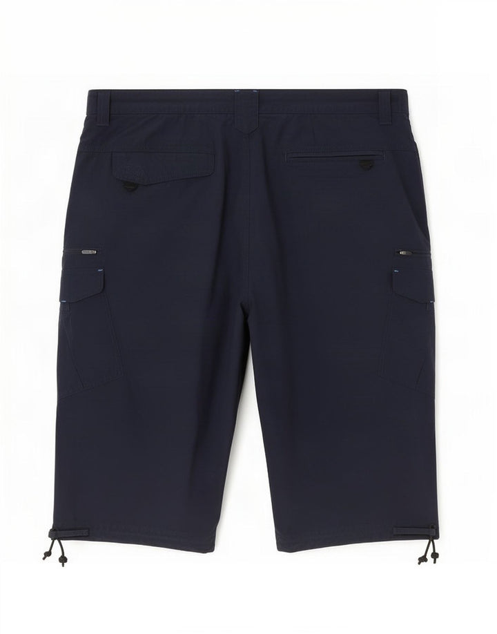 Marks & Spencer Mens Cargo Shorts W40 XL Navy Blue Cotton